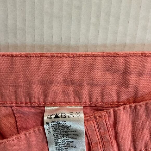 H&M Pink Cargo Shorts Lightweight Cotton Blend - Picture 3 of 6